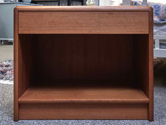 Mid-Century Modern Style Teak Open Nightstand