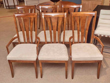 Set Of Stanley Maple 2 Arm & 4 Side  Dining Chairs