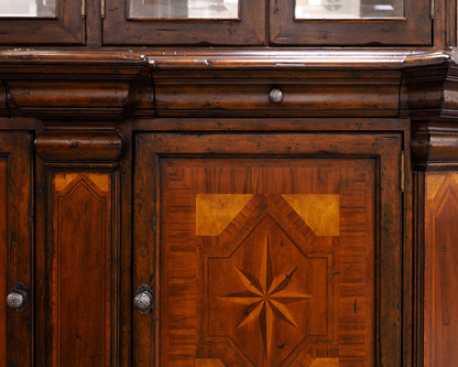Inlaid Fruit Wood China Cabinet