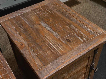 Pair of Rustic Driftwood Side Tables