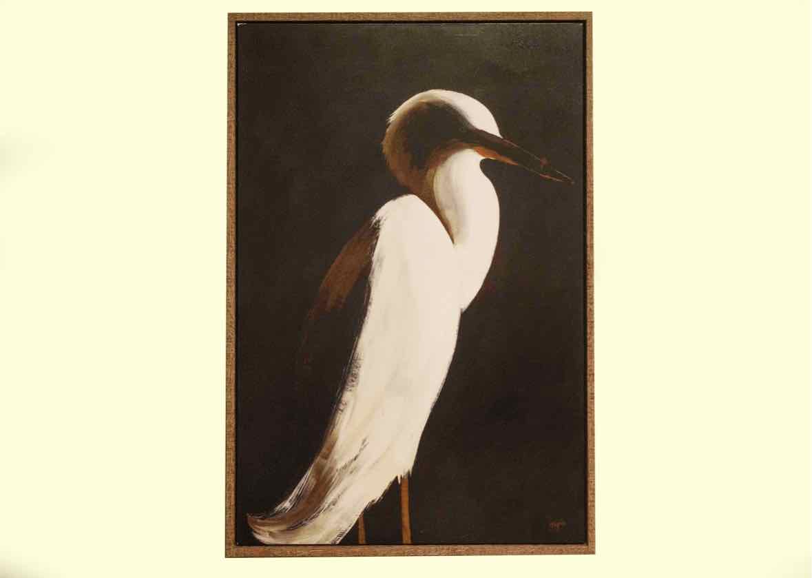 'White Heron I ' Wall Decor