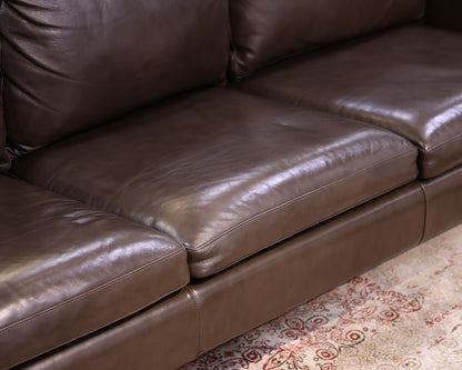 Hancock and Moore 3-Cushion Leather Sofa