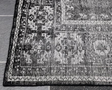 Black and White Oriental Styled 8'x10' Area Rug