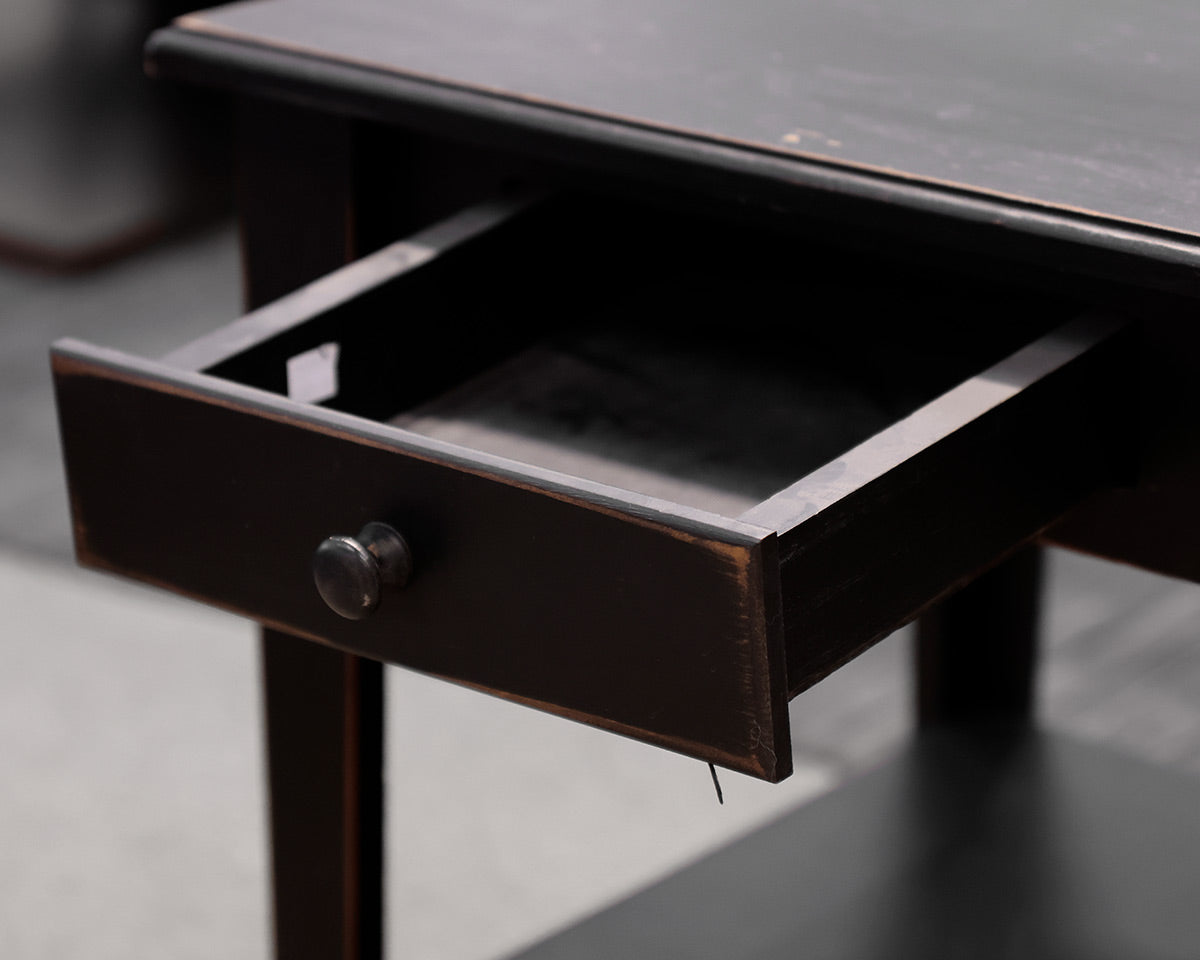 Black Distressed Telephone Table