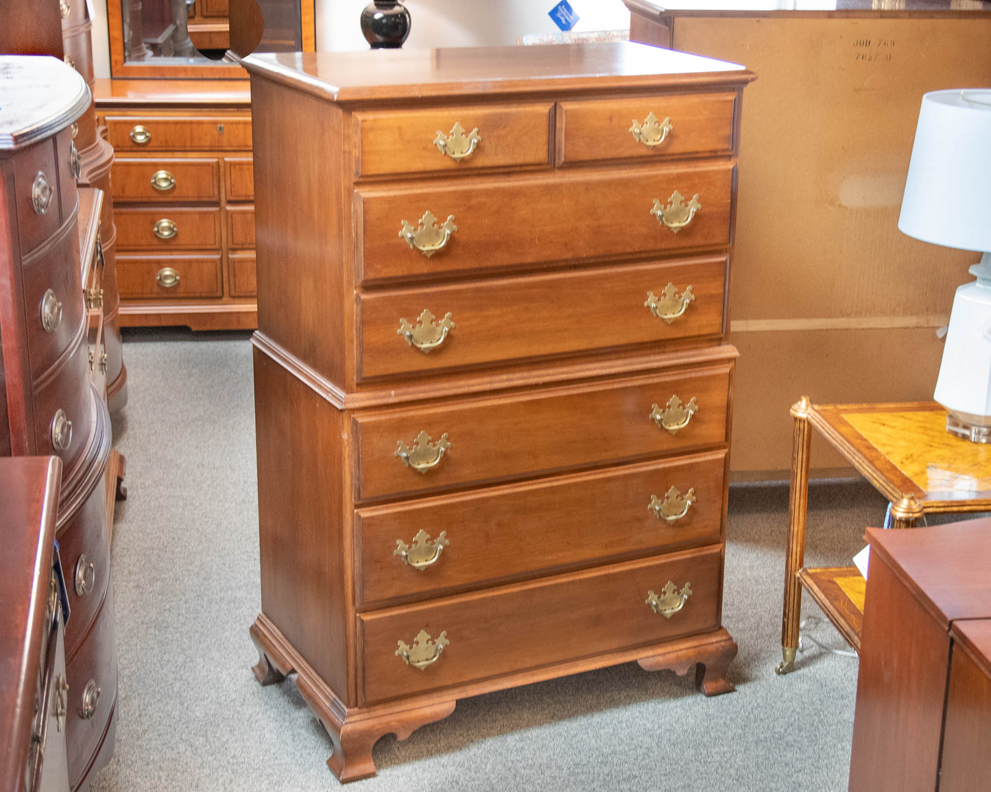 Sprague & Carleton 7 Drawer Rock Maple Chest