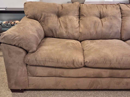 Brown Micro Suede Sofa
