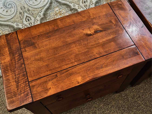 Pair of Vaughan Bassett Cherry Nightstands