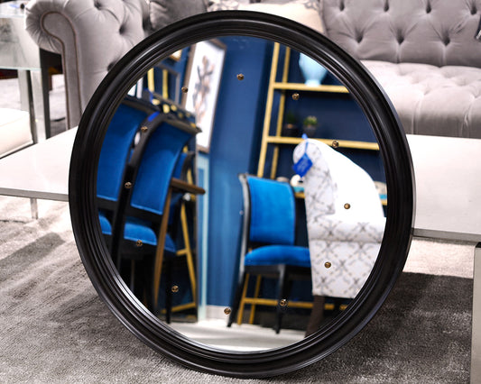 Round 36" Framed Mirror