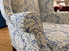 Pair of Damask Wingback Chairs