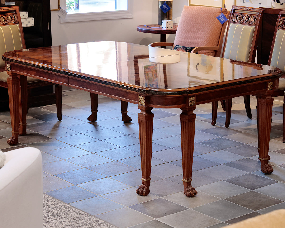 Henredon Grand Provenance Dining Table with 12 Dining Chairs