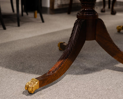 Stickley Mahogany Pedestal Dining Table