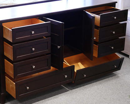 West Brothers Furniture 8-Drawer Dresser & Mirror