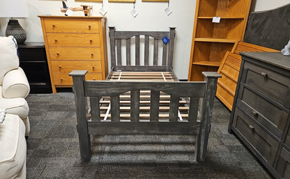 Pottery Barn Grey Oak Twin Bed