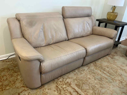 IDP Italia Power Reclining Leather Sofa
