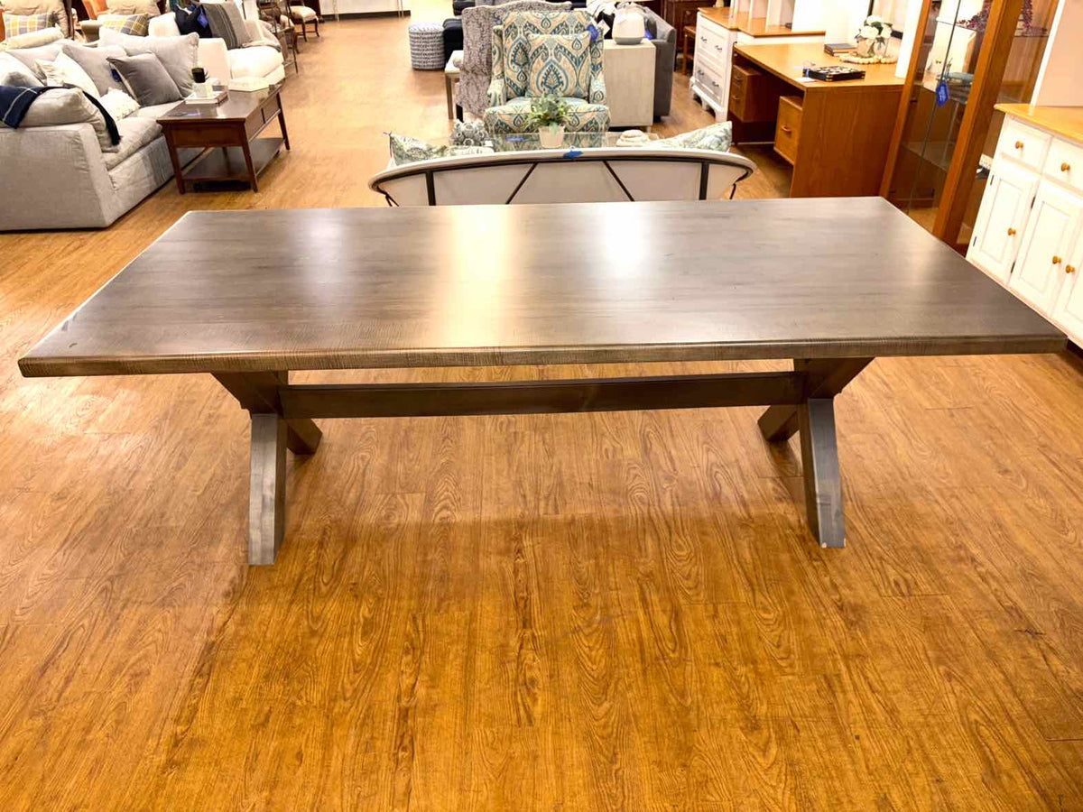 Basset 'Crossbuck' Maple Rectangle Dining Table