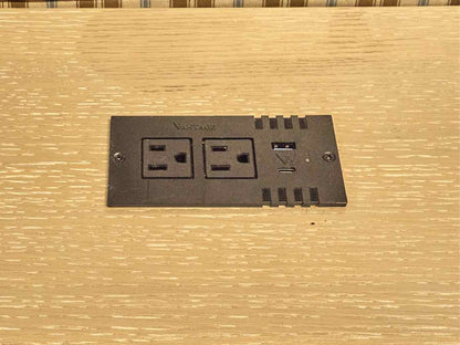 Riverside Maren Executive Desk in White Sands Finish