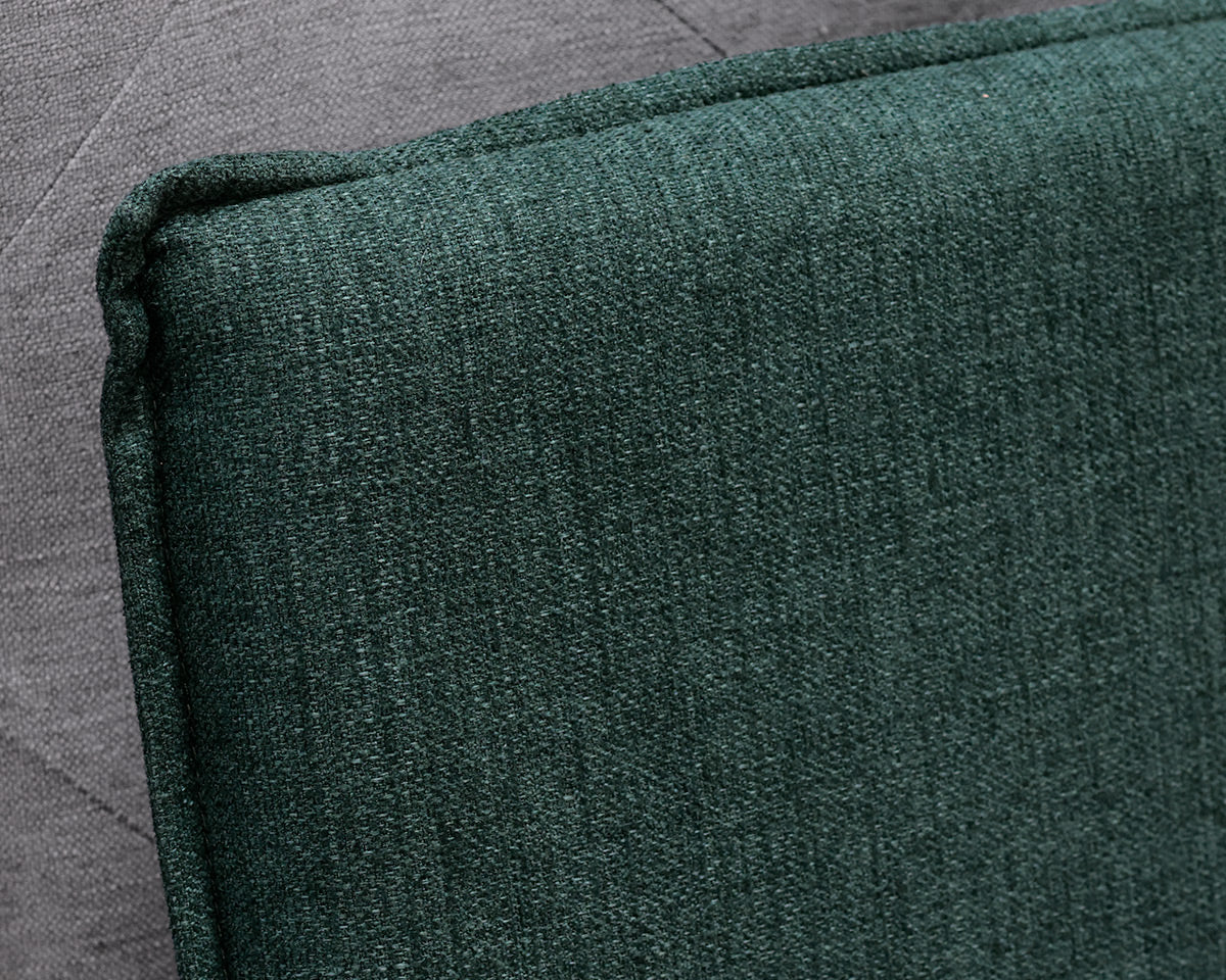 Crate & Barrel 'Noa' Upholstered Flange Full Bed Frame