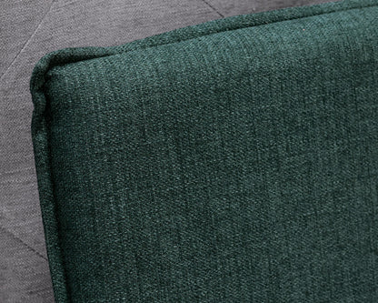 Crate & Barrel 'Noa' Upholstered Flange Full Bed Frame