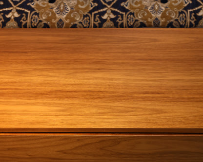 Contemporary Teak 4-Drawer Dresser