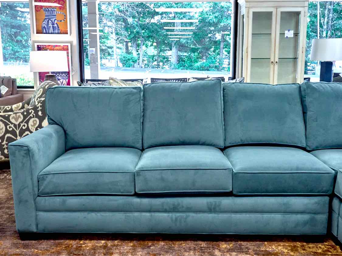 Huntington House Three Piece Sectional in Teal