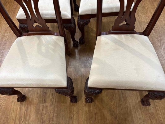 Maitland Smith Set of 10 Chippendale-Style Dining Chairs