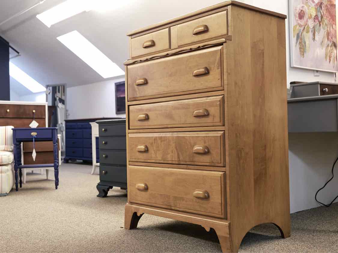 Merrimack Cabinet Solid Rock Maple 5 Drawer Chest