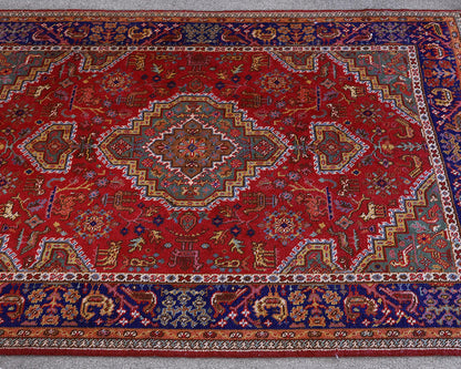 5'x7' Red Oriental Traditional Area Rug