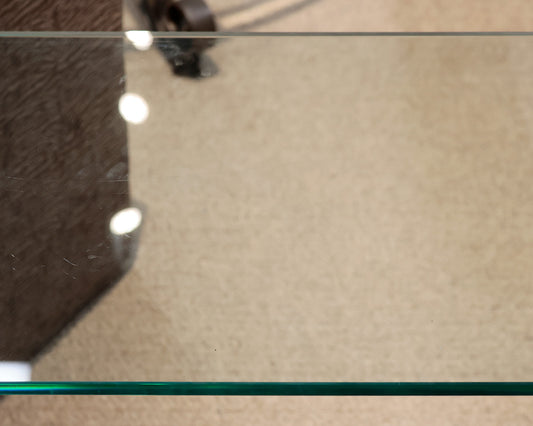 Glass Waterfall Console Table