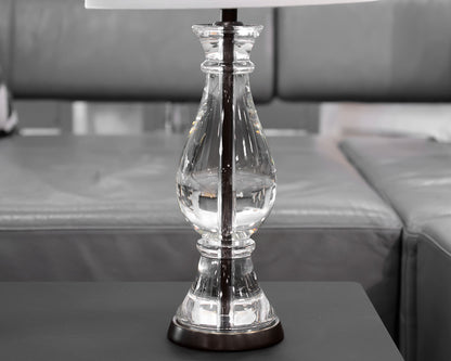 Pair of Pottery Barn "Marston" Crystal Table Lamps