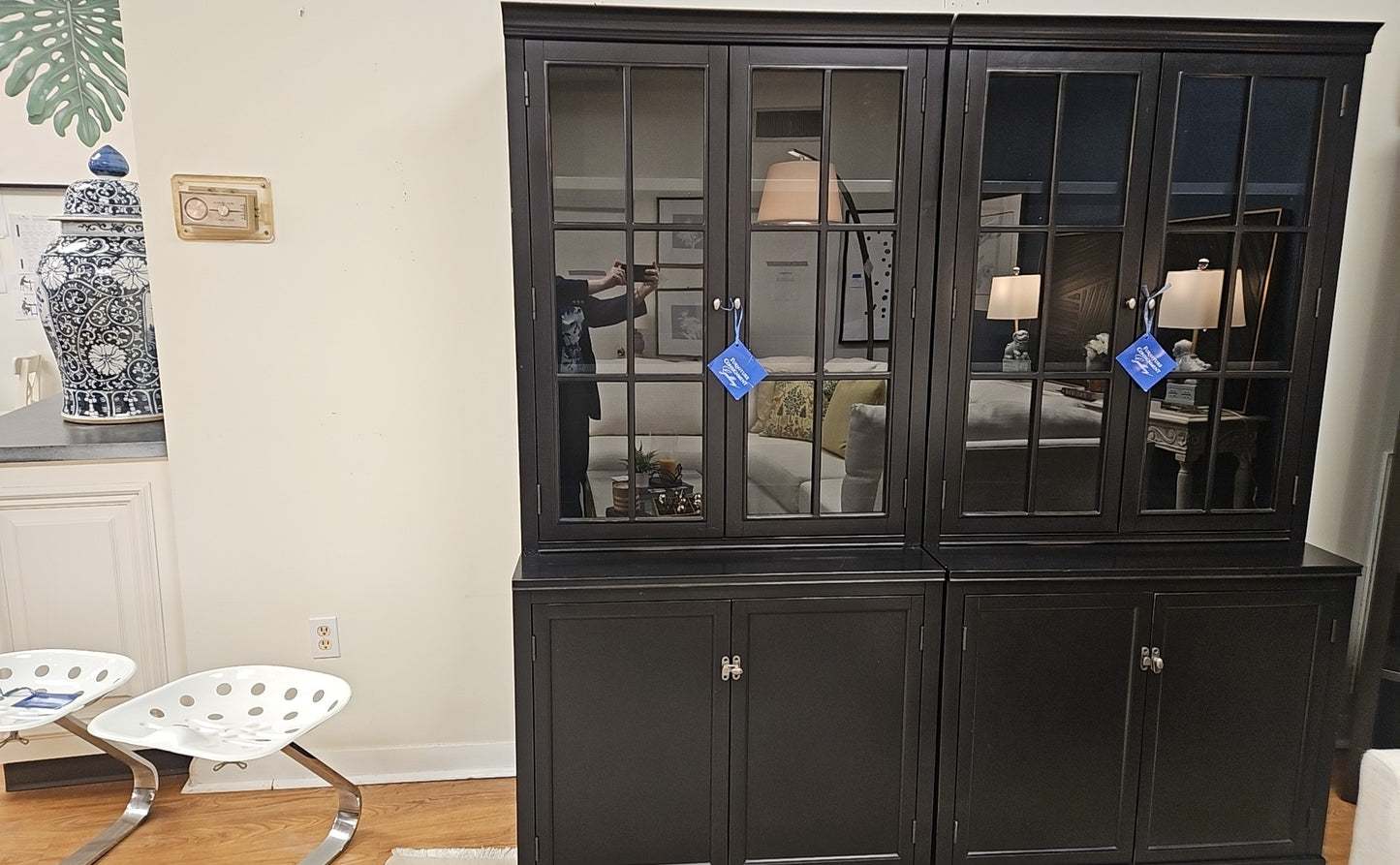 Pottery Barn Black China Cabinet