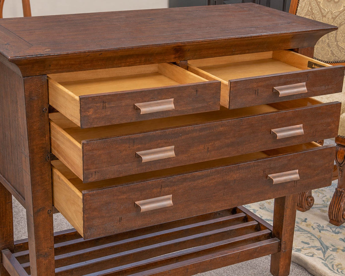 Hammary Furniture 4 Drawer Server in Dark Wood