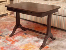 Mahogany Bench Made Cocktail Table with 2 Drawers