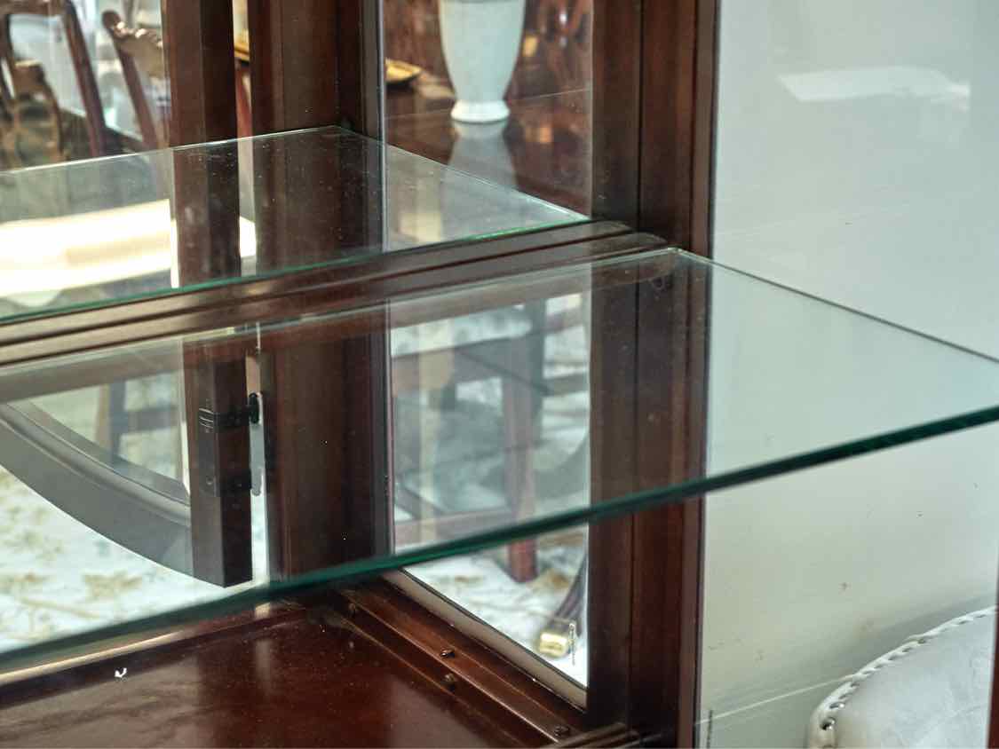Cherry Stain Two Piece China Cabinet
