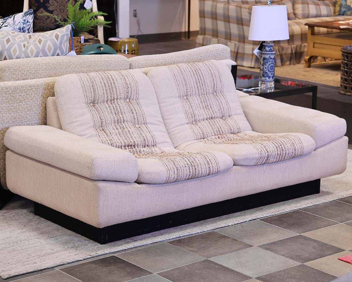 Mid Century Modern Lounging Upholstered Sofa