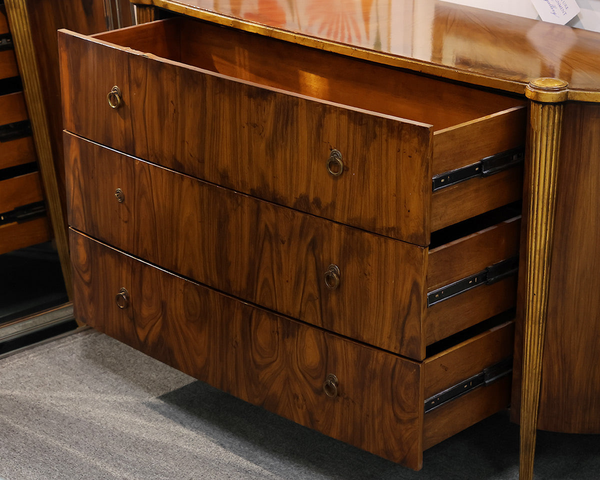 Antique Neoclassical Inlaid 3-Drawer Accent Chest