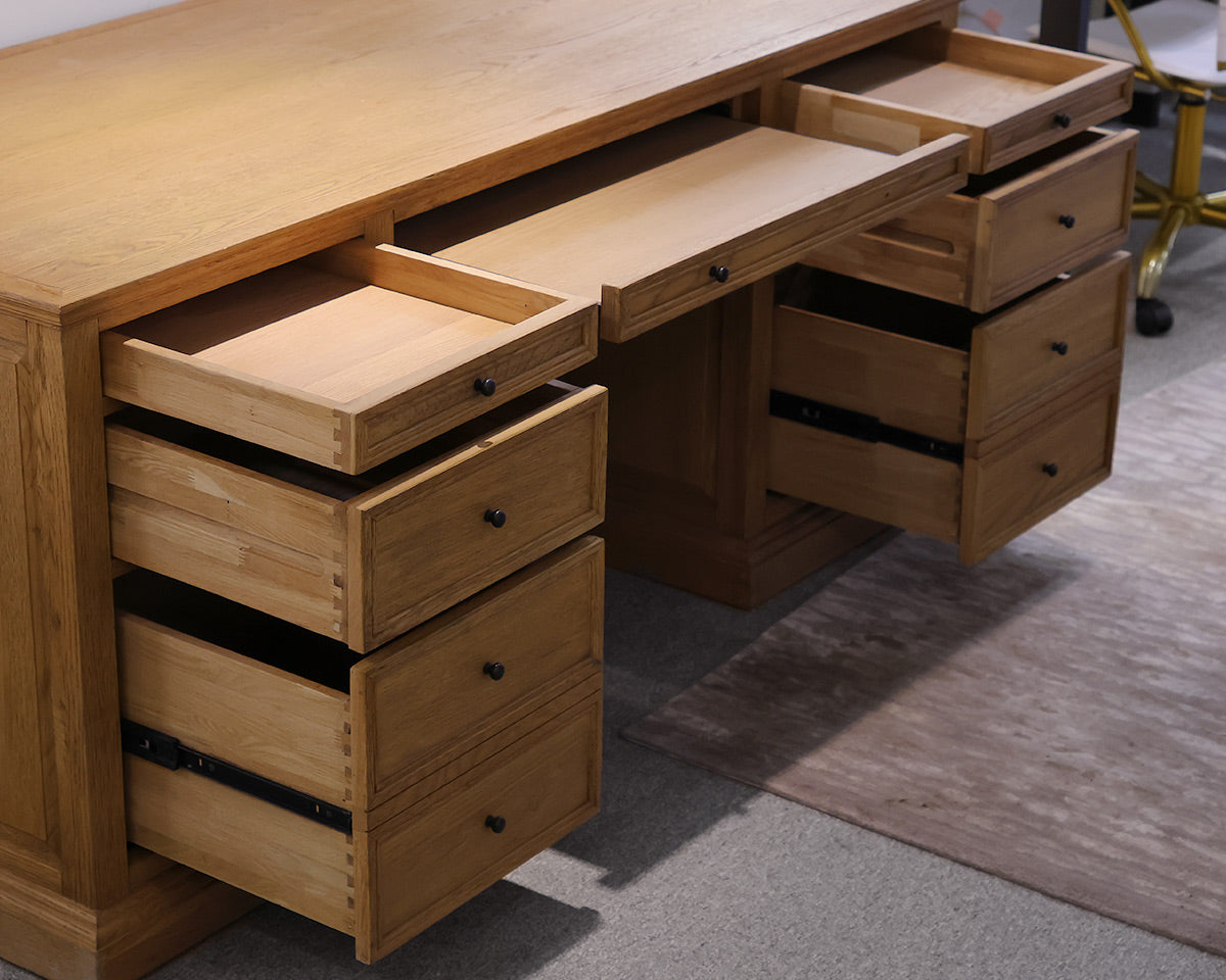 RH 'French Panel' Executive Desk