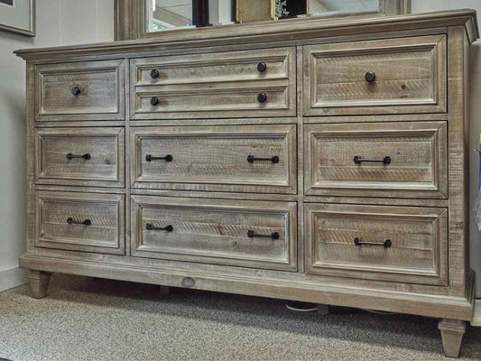 Driftwood Grey Dresser & Mirror