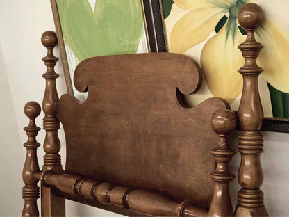 Pair of Maple Cannonball Twin Beds
