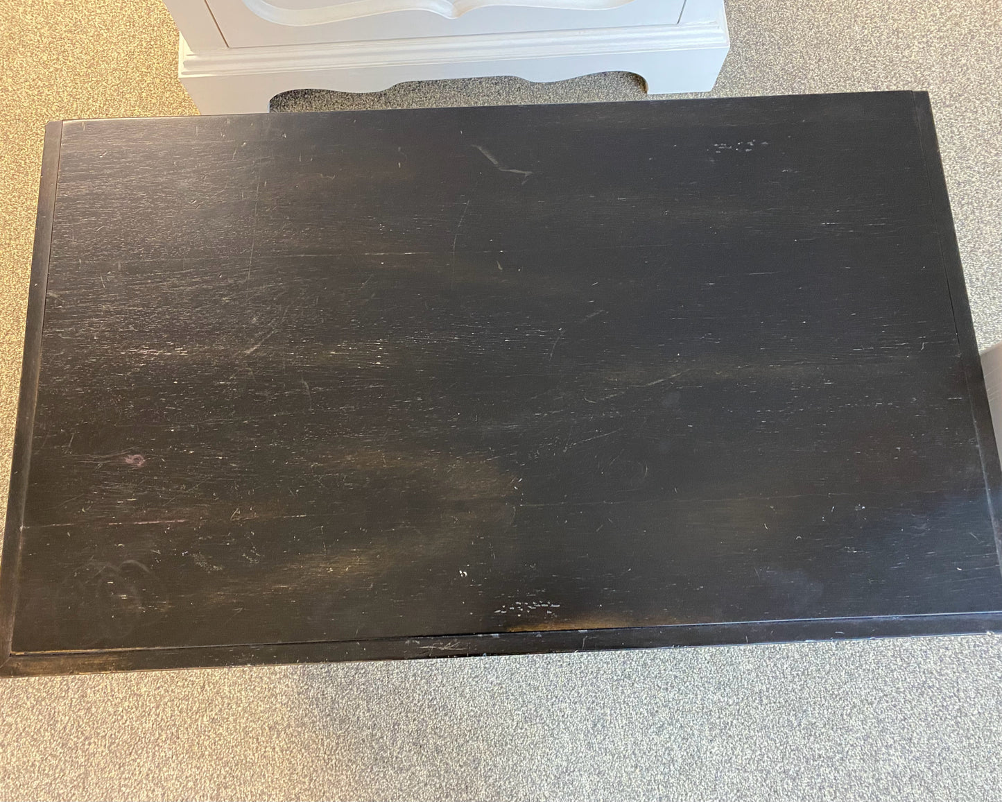 'Maison' Black 1 Drawer Nightstand with Open Storage