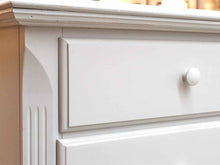 White Two Drawer Nightstand