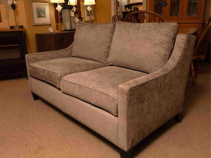 Highland House  Slope Arm Grey Fleck Upholstered Loveseat