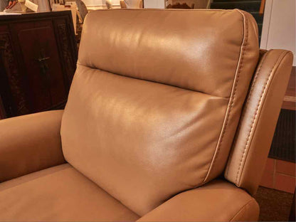 Timberlake & Co. Ltd  Mocha Latte Leather Swivel Recliner Chair