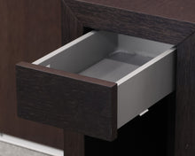 Roche Bobois Dark Walnut Narrow Single Drawer Nightstand