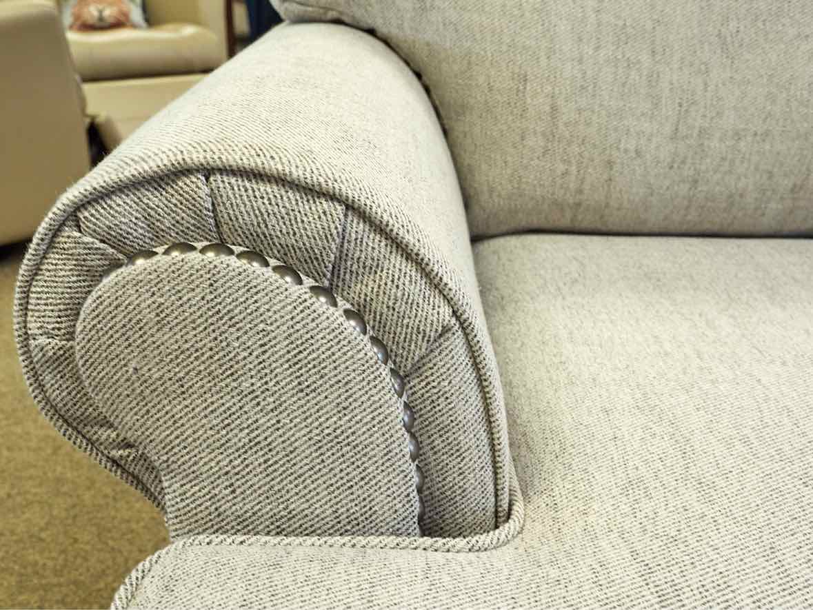 3 Cushion Rolled Arm Sofa in Halifx Dove