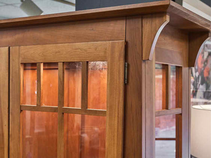Ethan Allen 'American Inpressions' Mission Style Cherry Display Cabinet