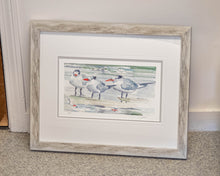 'Birds in the Surf 3' Framed Print