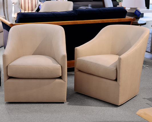 Pair of Kravet "Harper" Swivel Chairs