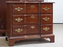 Solid Cherry Chippendale Style 3 Drawer  Nightstand
