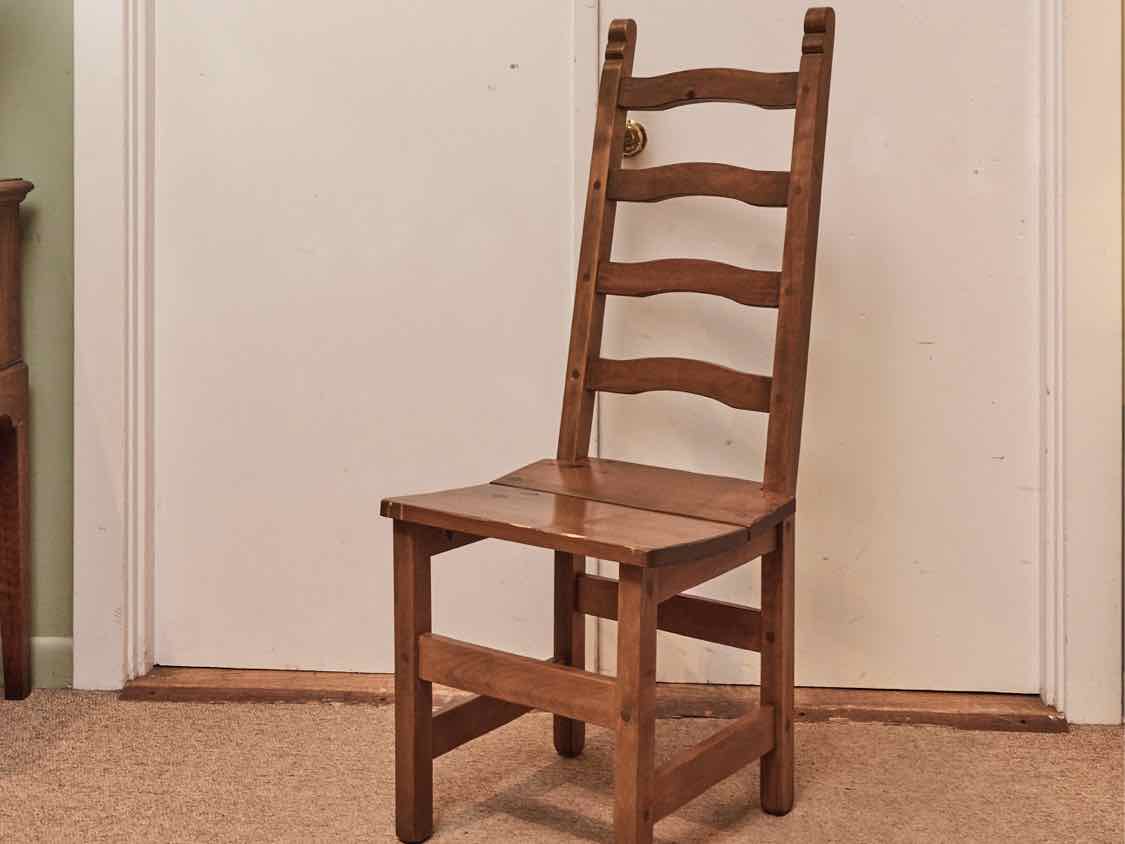 Domain Pine Plank Top Table &  8 Ladder Back Chair Set