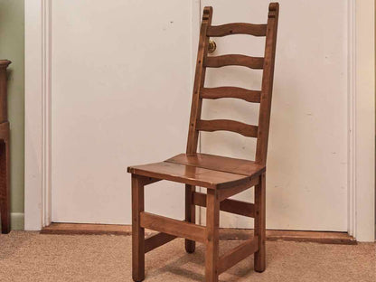 Domain Pine Plank Top Table &  8 Ladder Back Chair Set